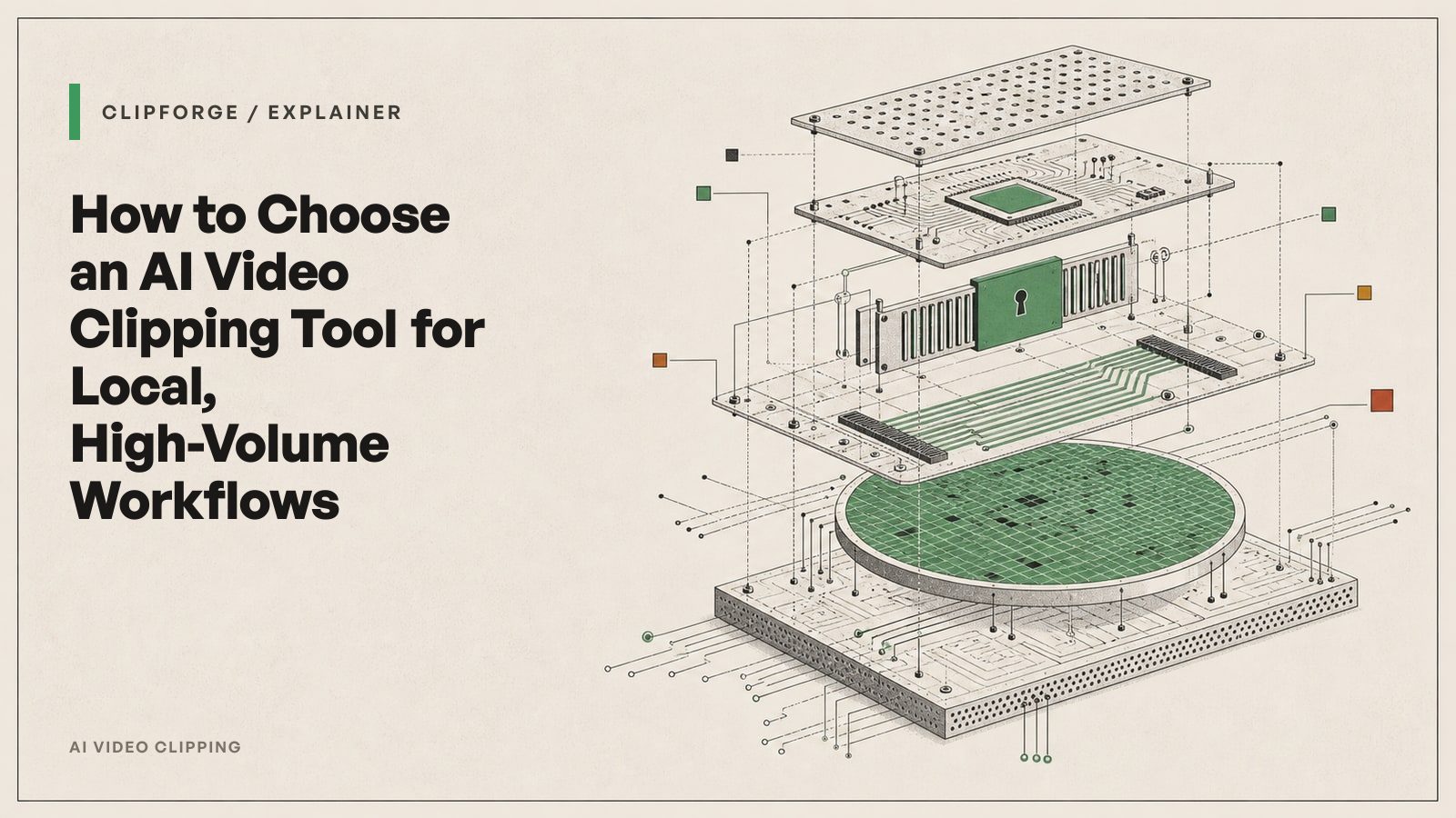 How to Choose an AI Video Clipping Tool for Local, High-Volume Workflows