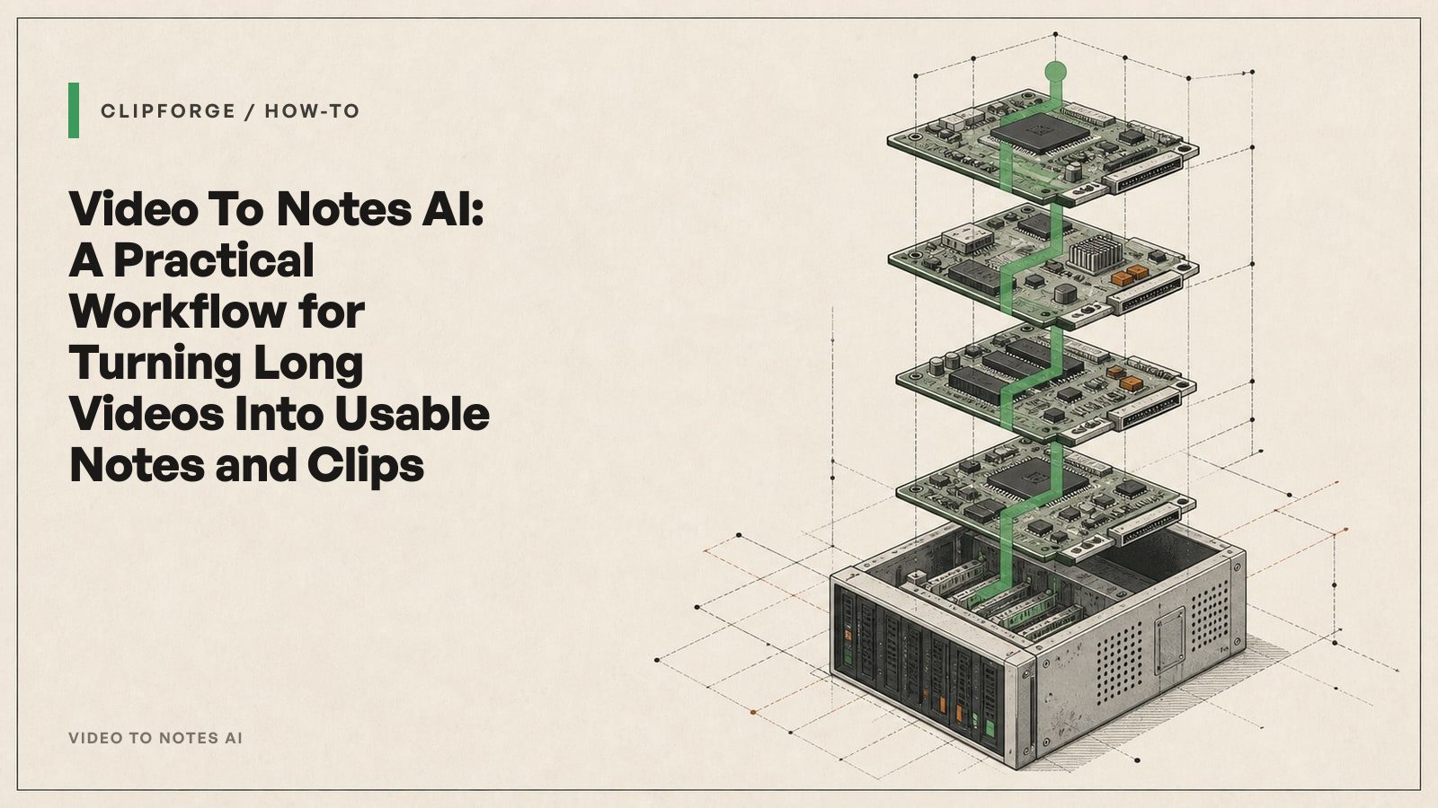 Video To Notes AI: A Practical Workflow for Turning Long Videos Into Usable Notes and Clips